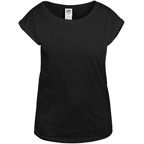 Camiseta Dobladillo en Mangas Mujer Frontal